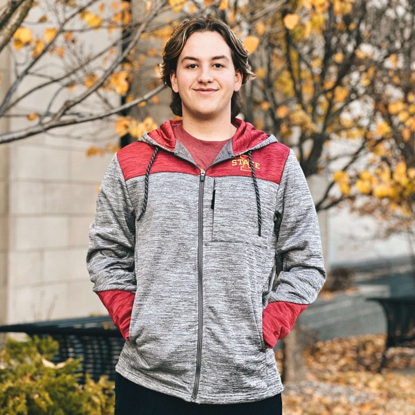 Colosseum I-State Heather Gray Full-Zip Hoodie (was $60.00)
